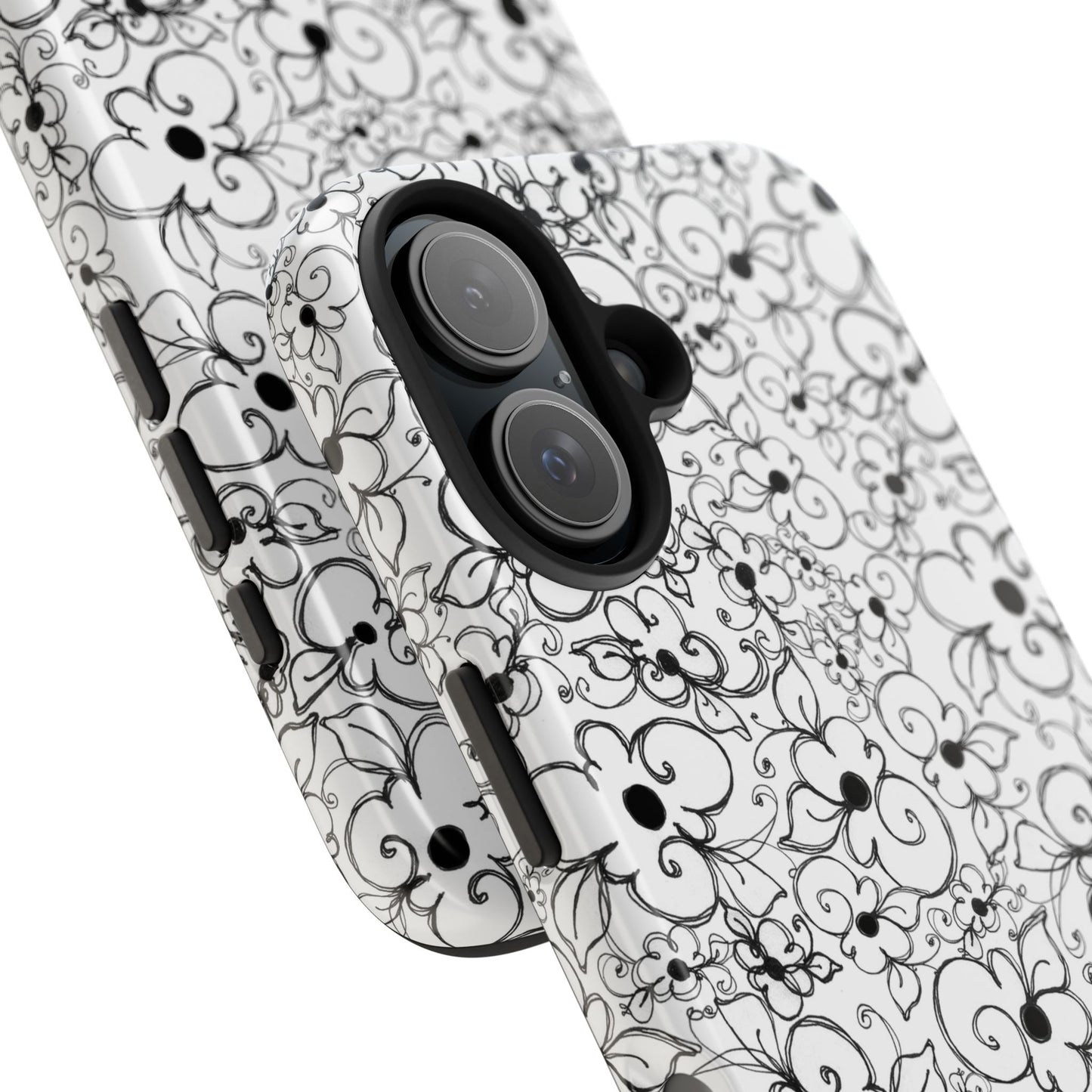 Dog Daisies White Phone Case