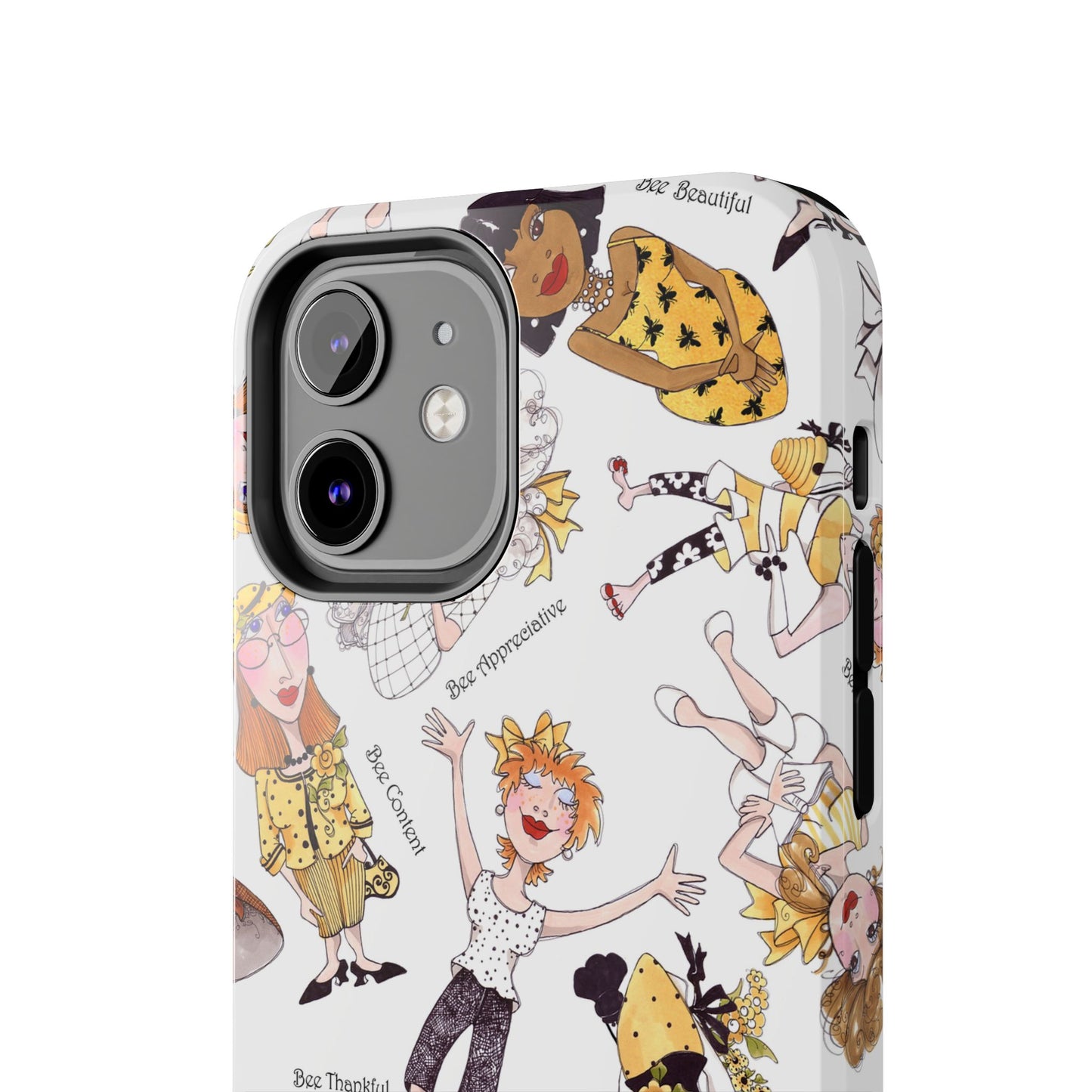 Bee Tossed White Phone Case