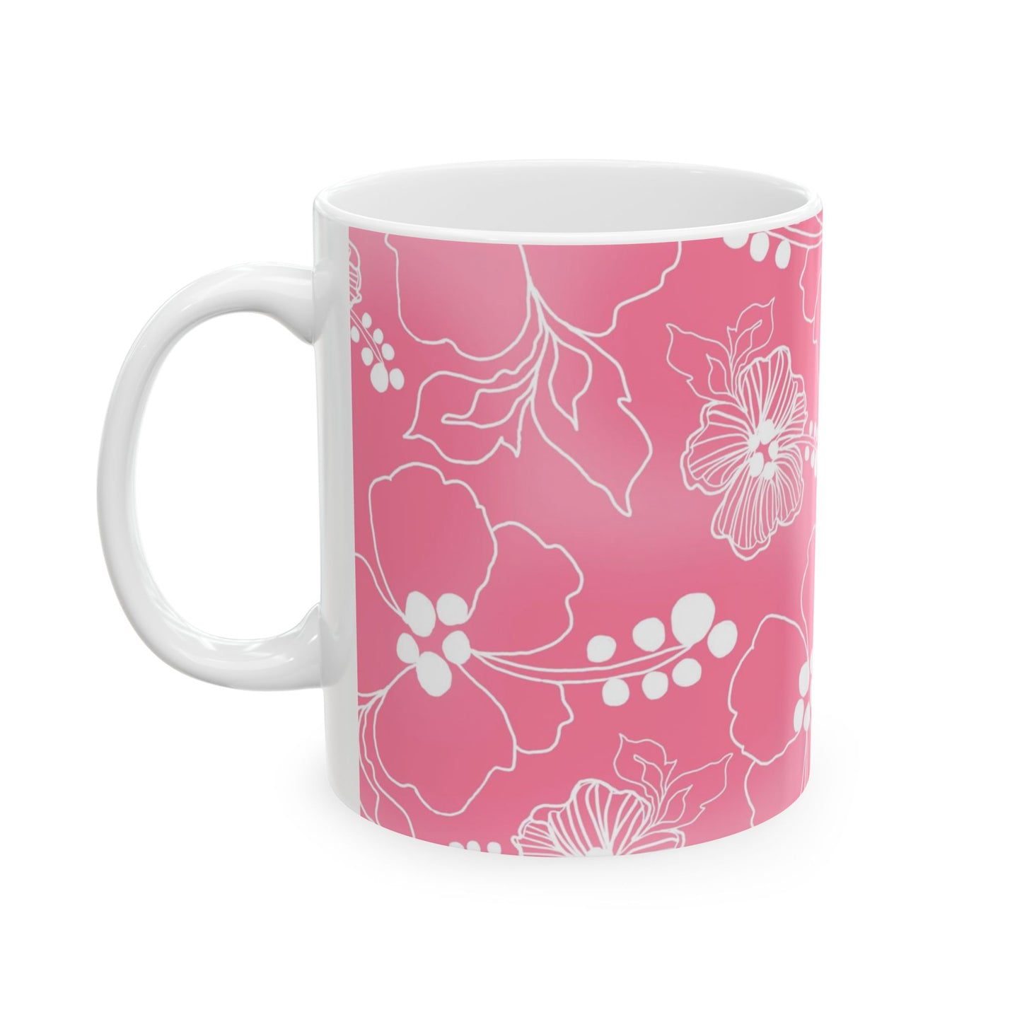 Lacey Hibiscus Pink Cup