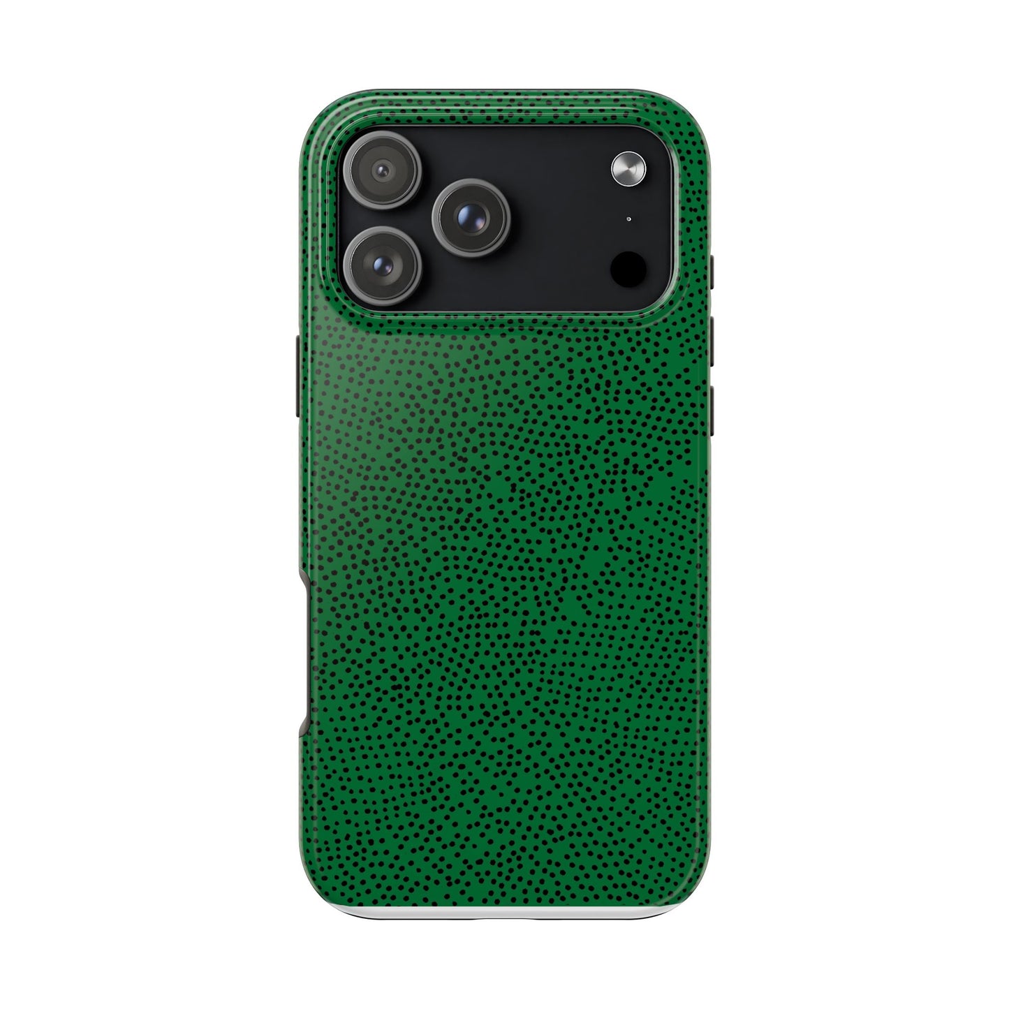 Mini Dot Green / Black Phone Case
