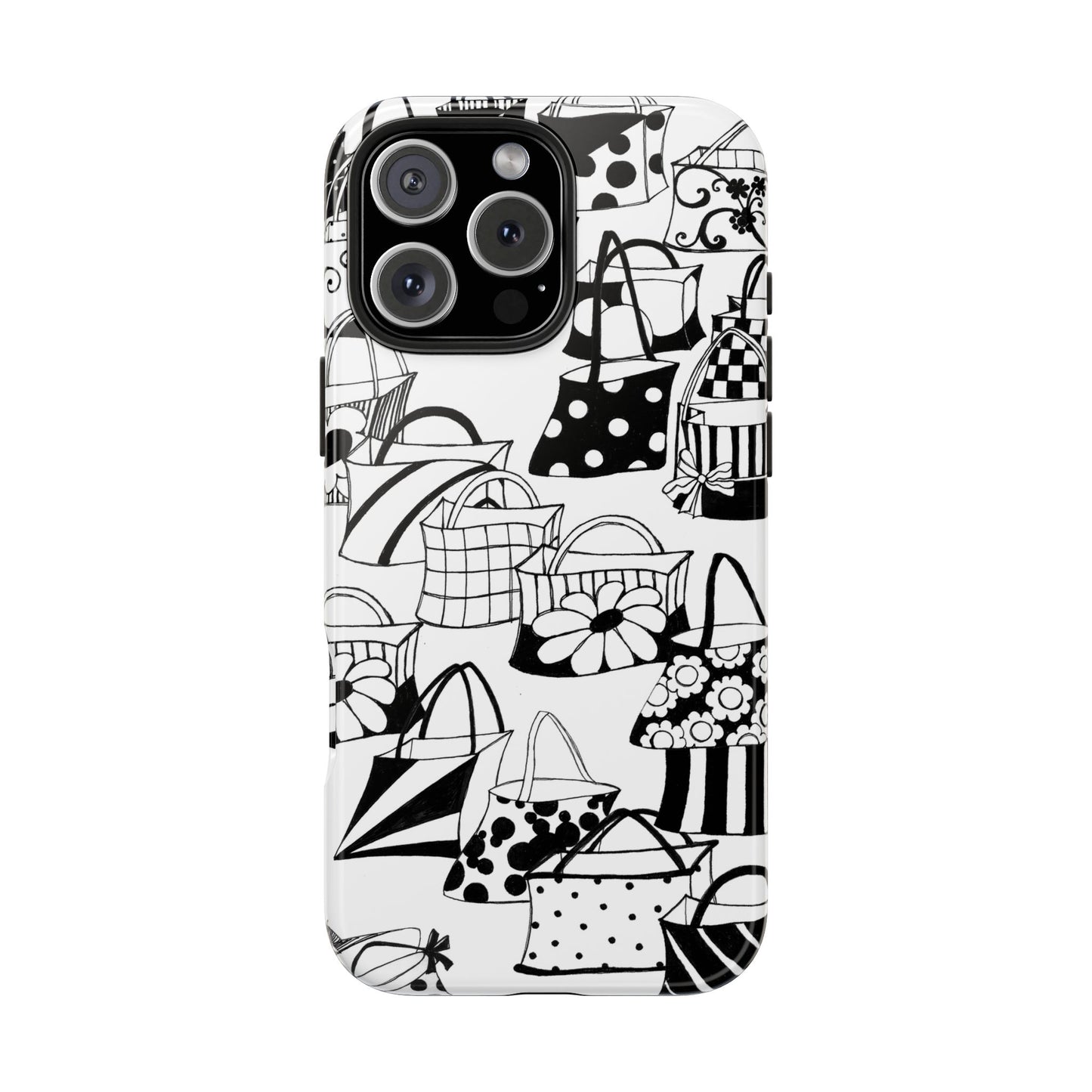 Totes White / Black Phone Case