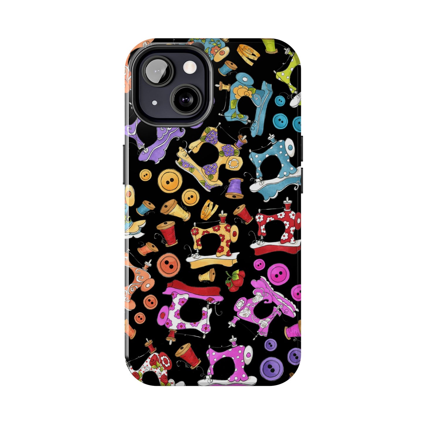 Sew Assorted Black Phone Case
