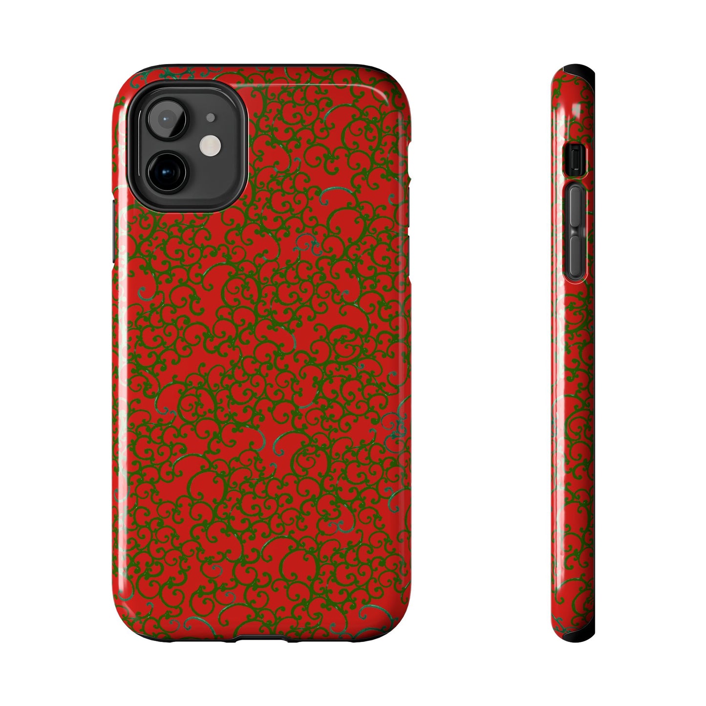 Scrollie Red / Green Phone Case