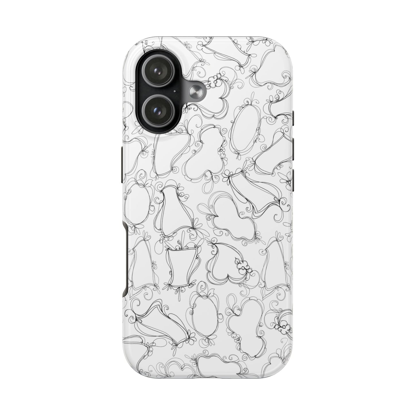 Frames White / Black Phone Case