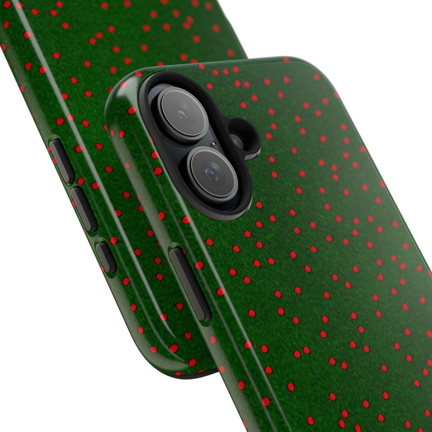 Happy Dots Green / Red Phone Case