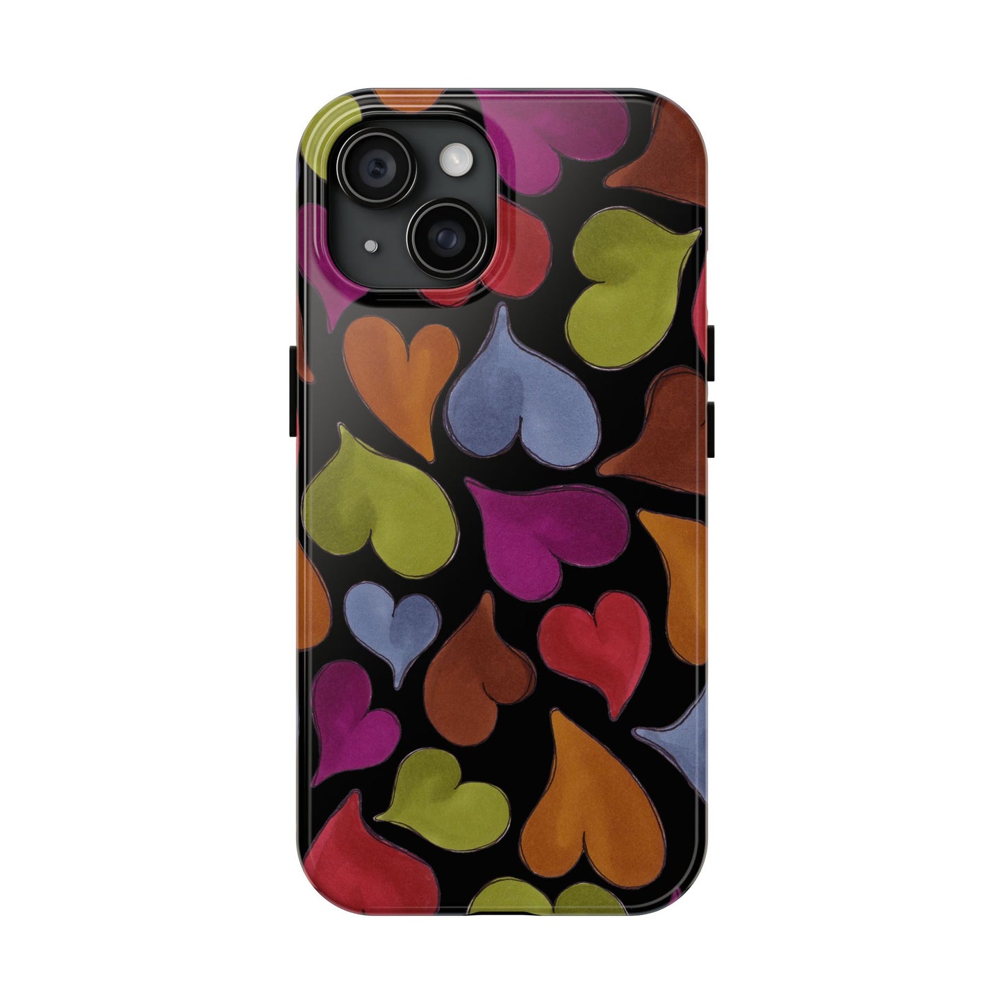 Big Hearted Black Phone Case