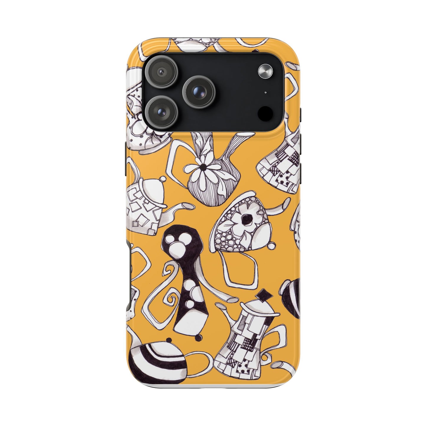 Fancy Pots Yellow Phone Case