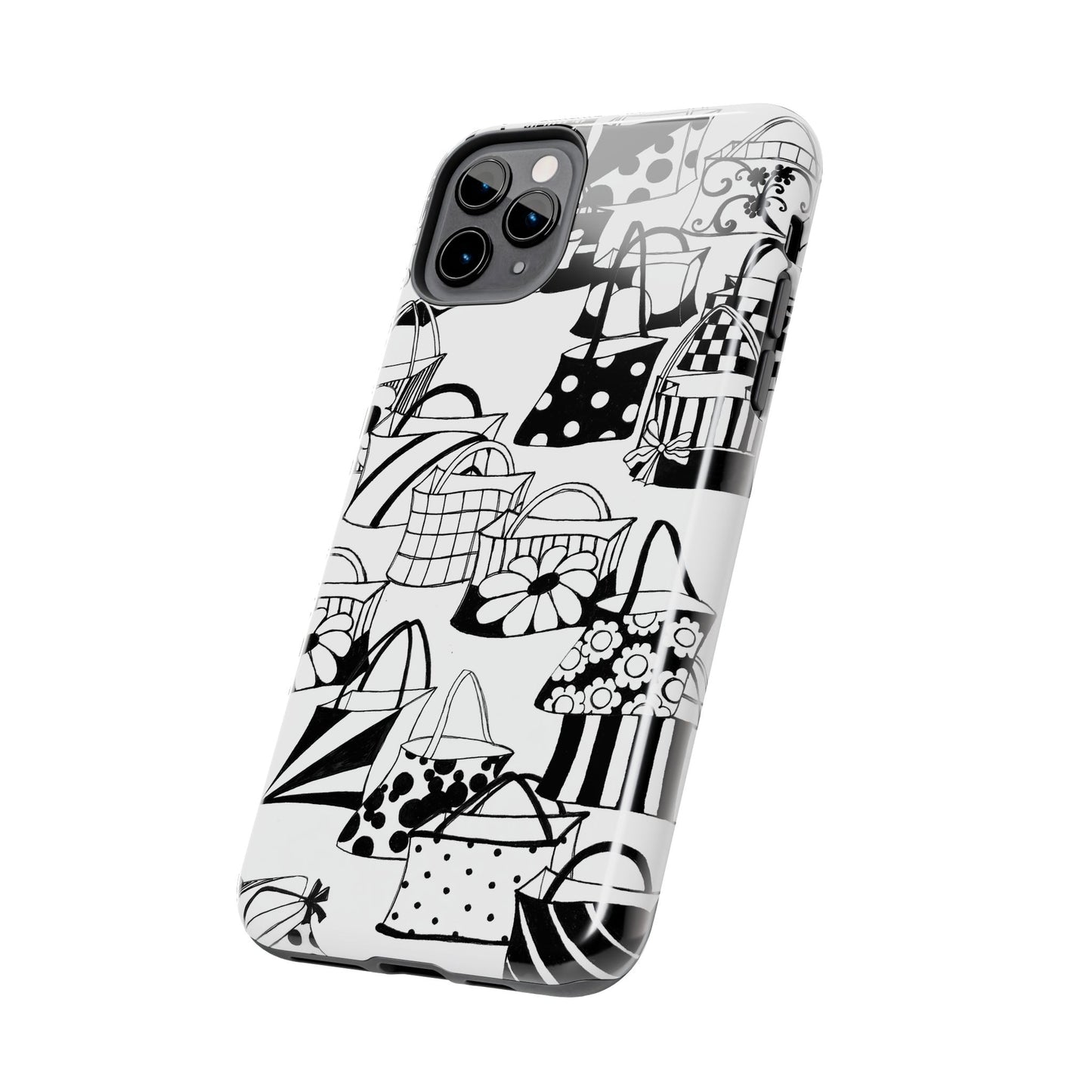 Totes White / Black Phone Case