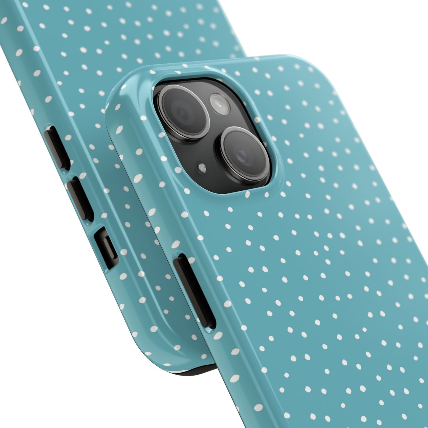 Dinky Dots Turquoise / White Phone Case