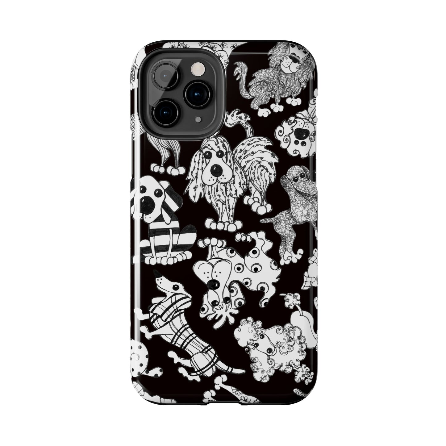 Dear Doggies Black Phone Case