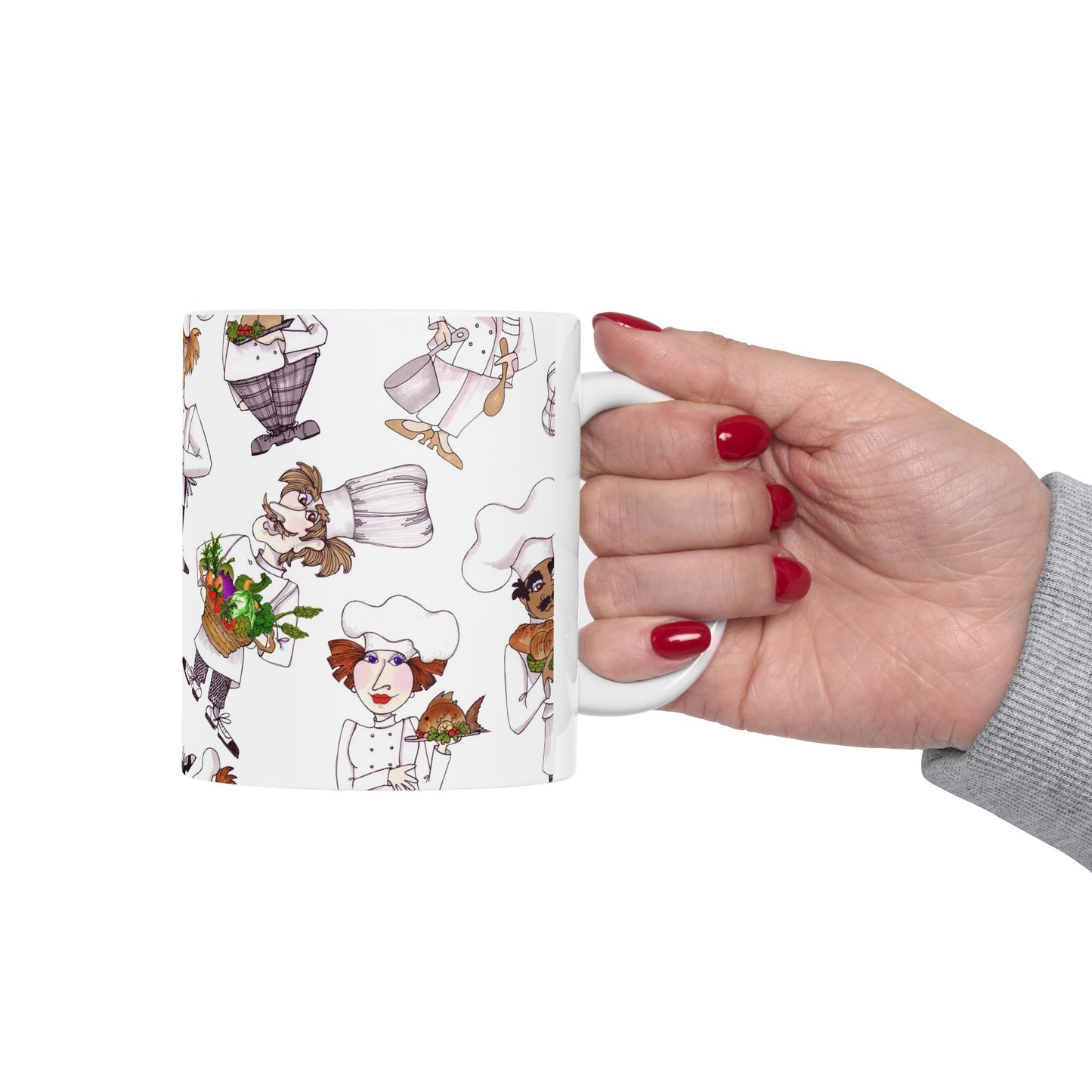 Tossed Chefs White Cup