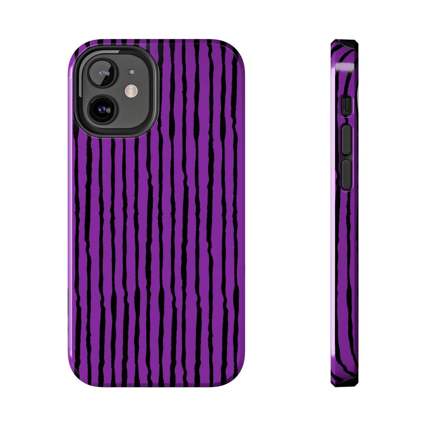 Sorta Stripe Purple / Black Phone Case