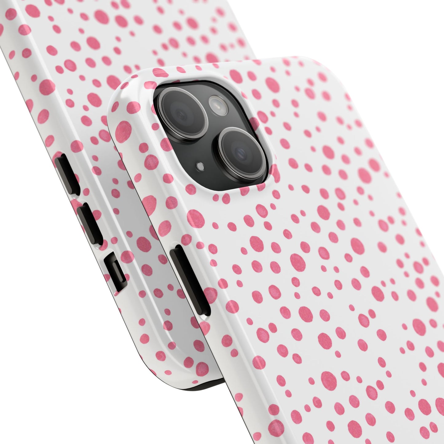 Balloon Dots White / Pink Phone Case