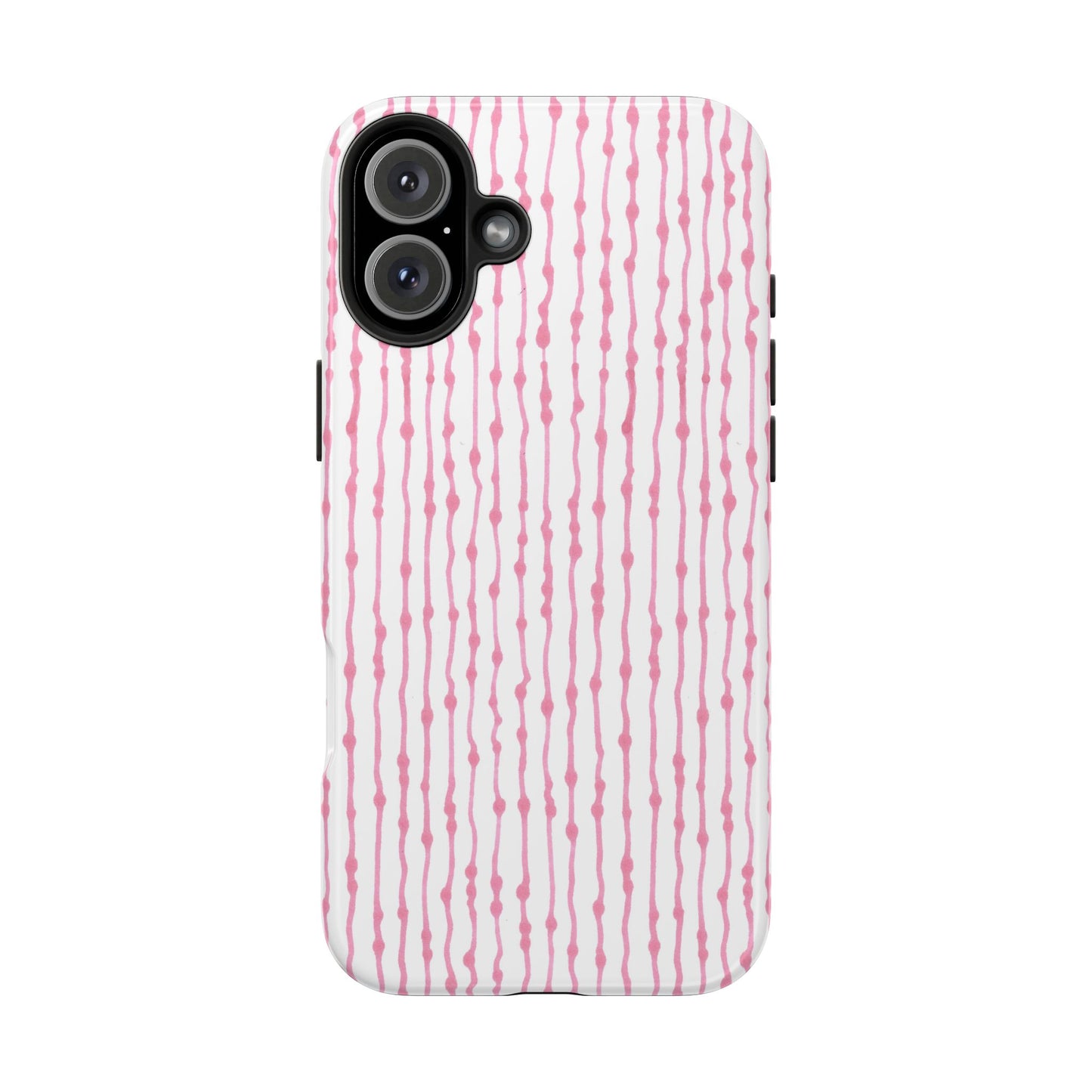 Faux Seersucker White / Pink Phone Case