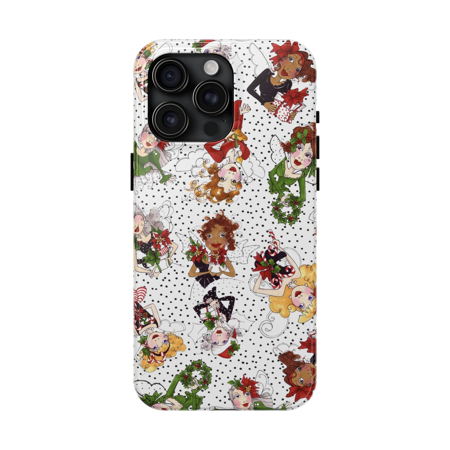 Fairy Toss White / Black Phone Case