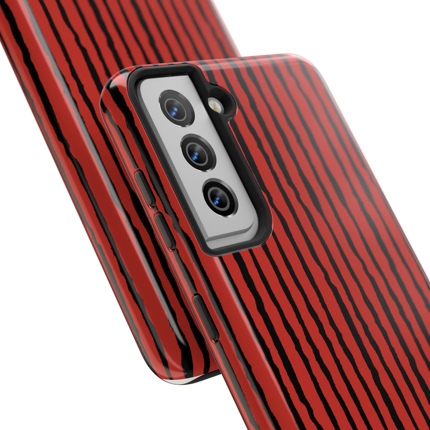Sorta Stripe Red / Black Phone Case