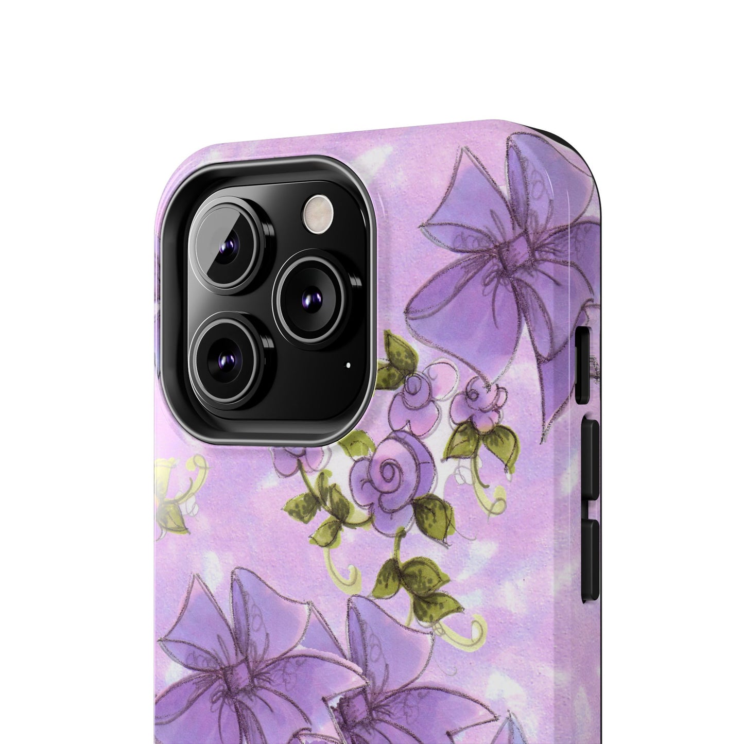Bows & Flowers Purple Phone Case