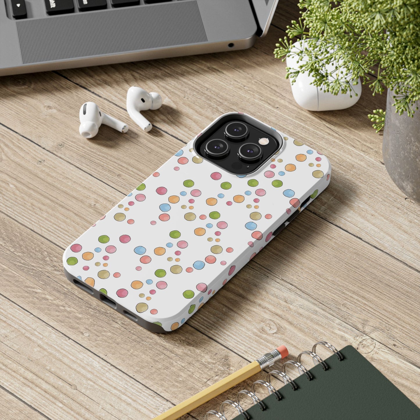 Clown Dots White Phone Case