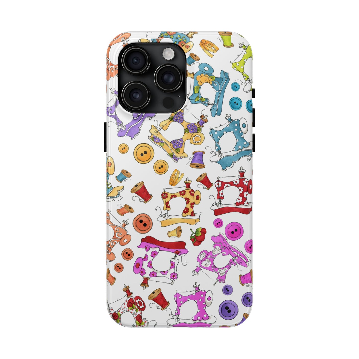 Sew Assorted White Phone Case
