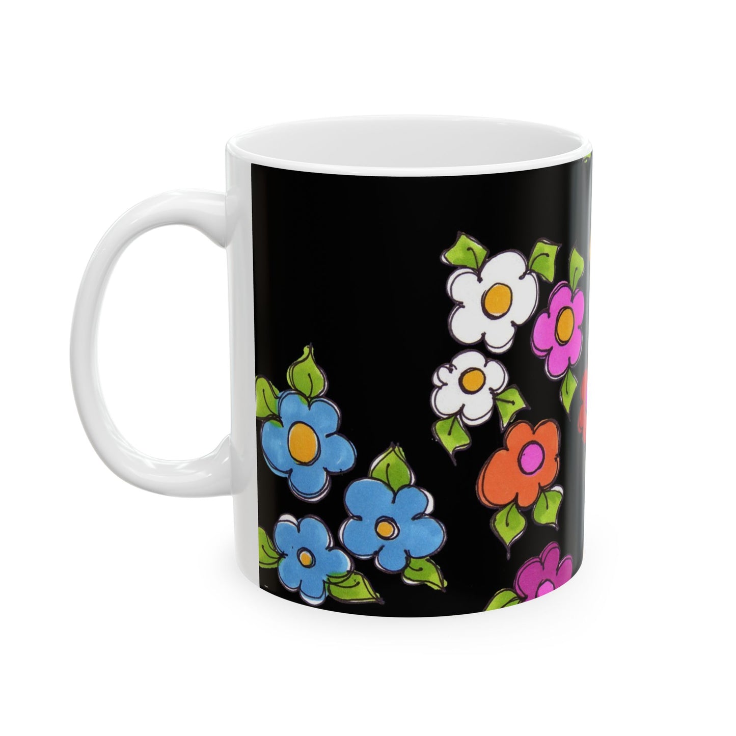 Fancy Dog Daisies Cup