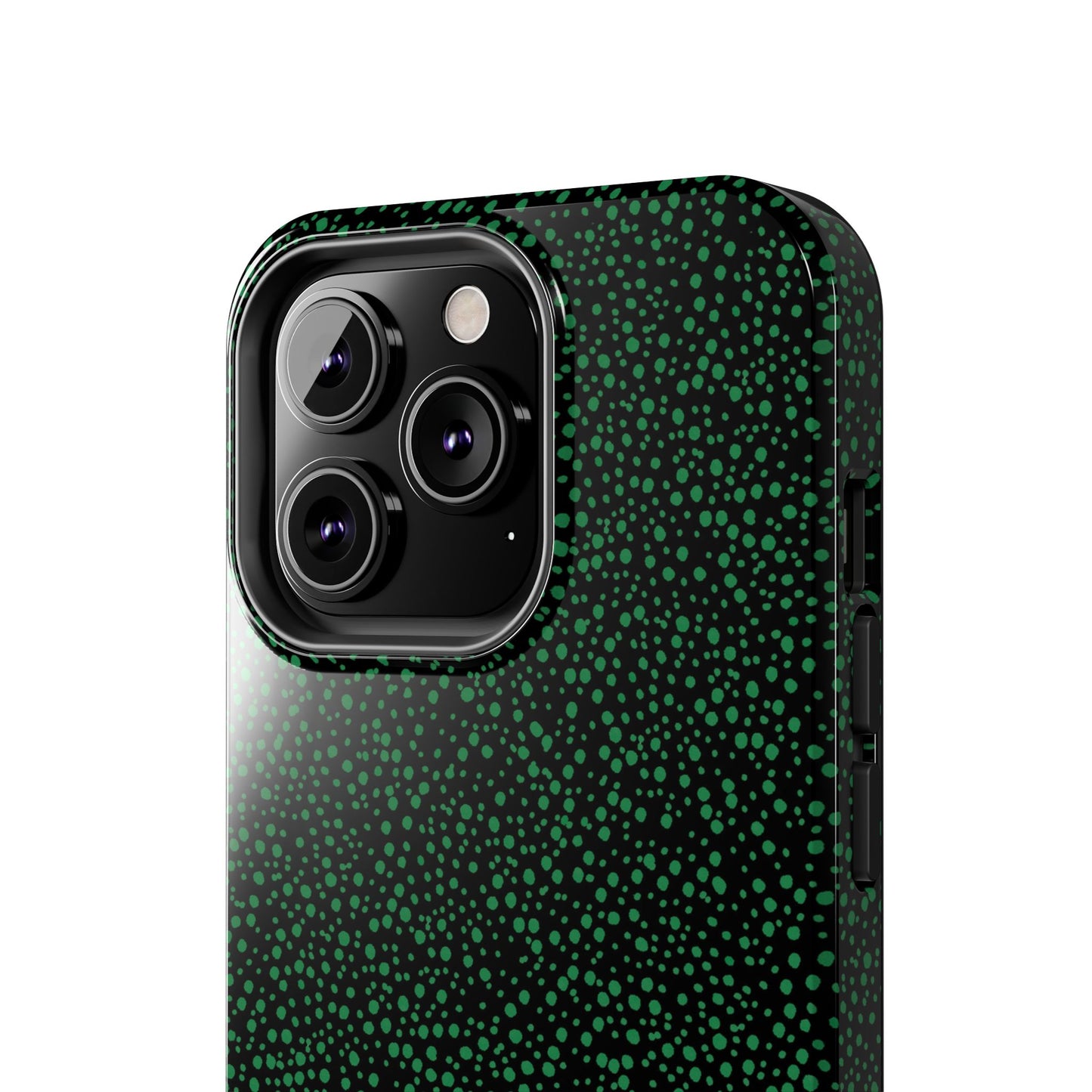 Confetti Black / Green Phone Case