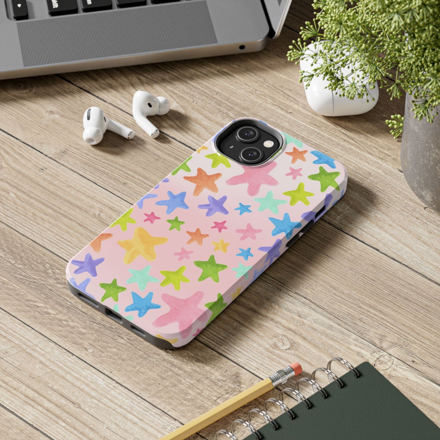 Happy Stars Pink Phone Case