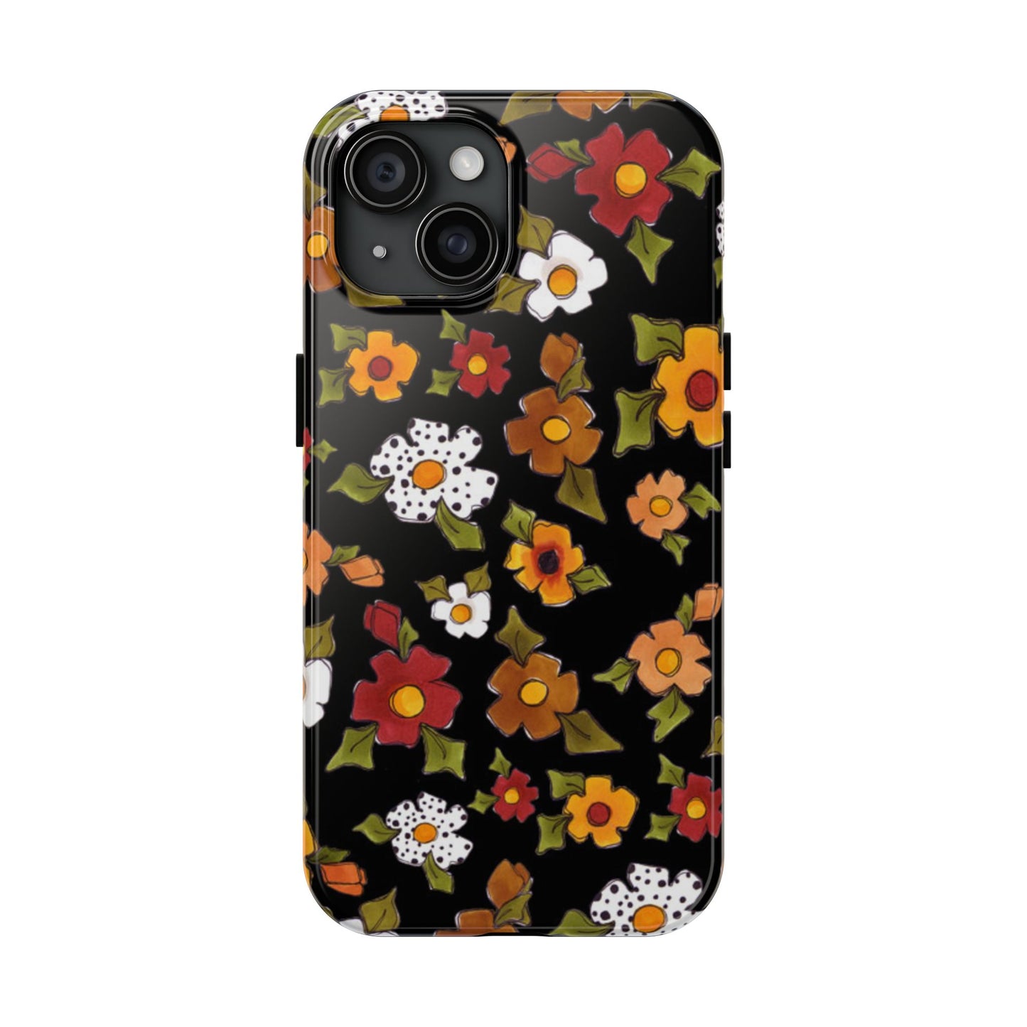 Spice Posie Black Phone Case