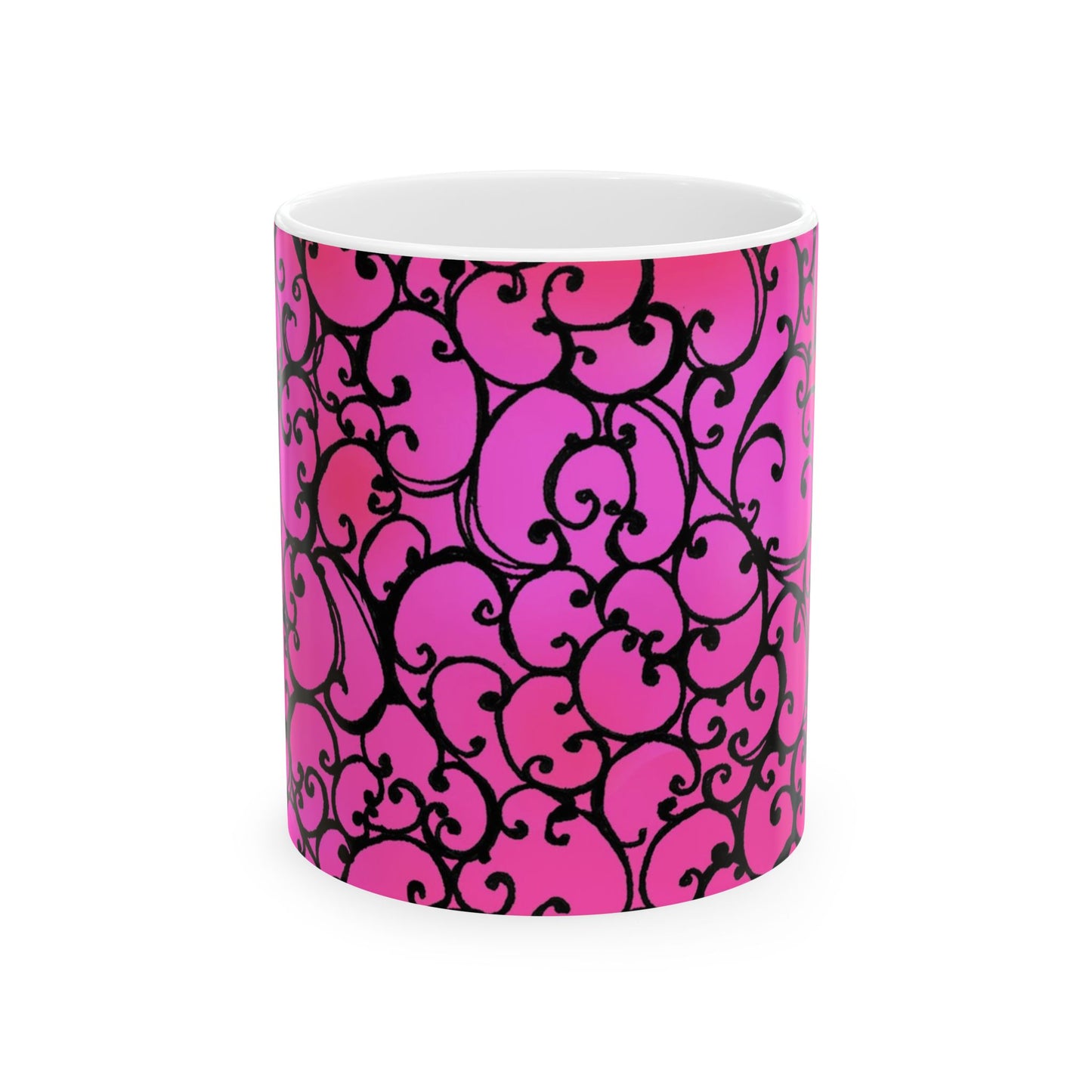 Scrollie Cerise / Black Cup