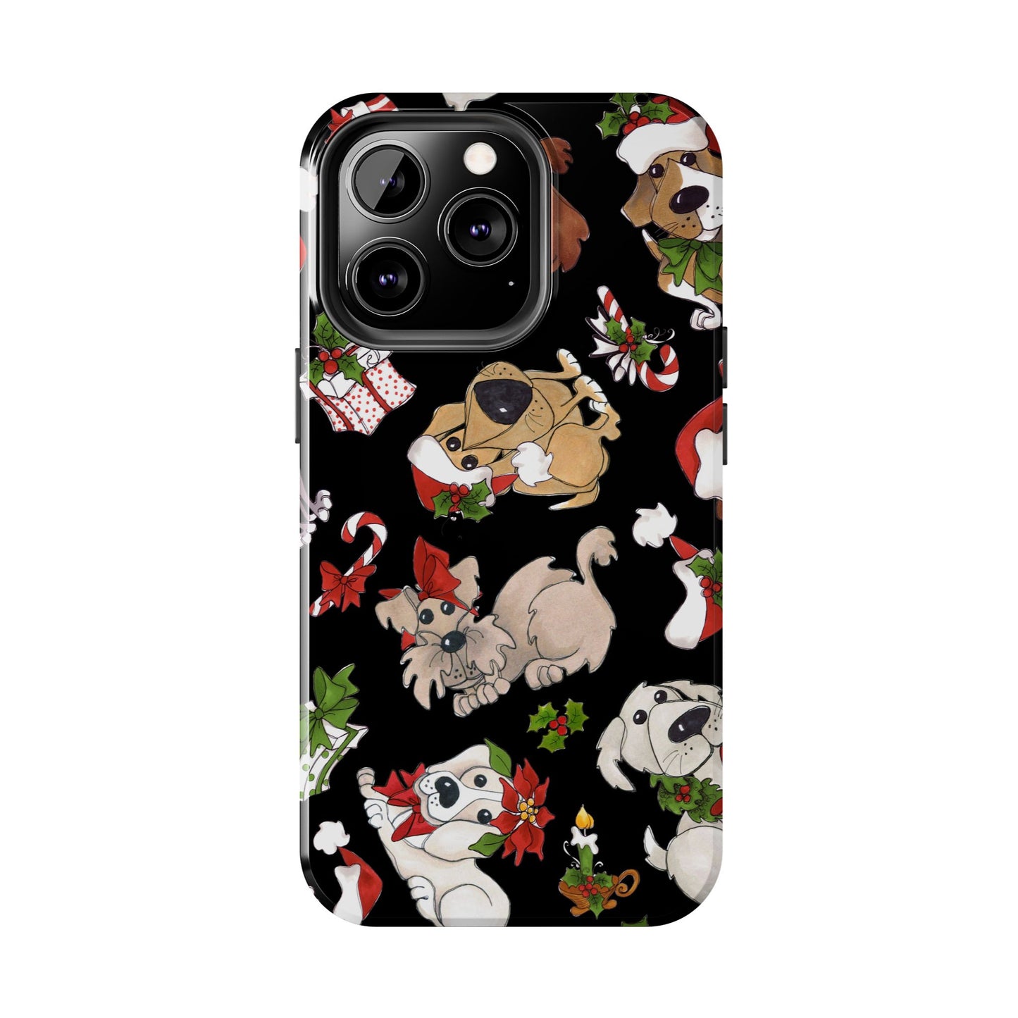 Doggie Toss Black Phone Case