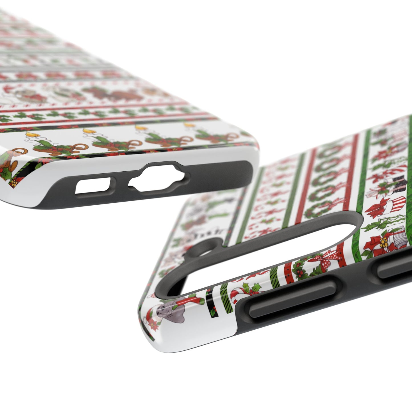 Holiday Borders White Phone Case