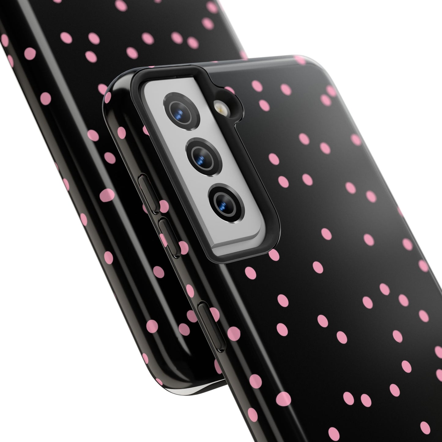 Space Dots Black / Pink Phone Case