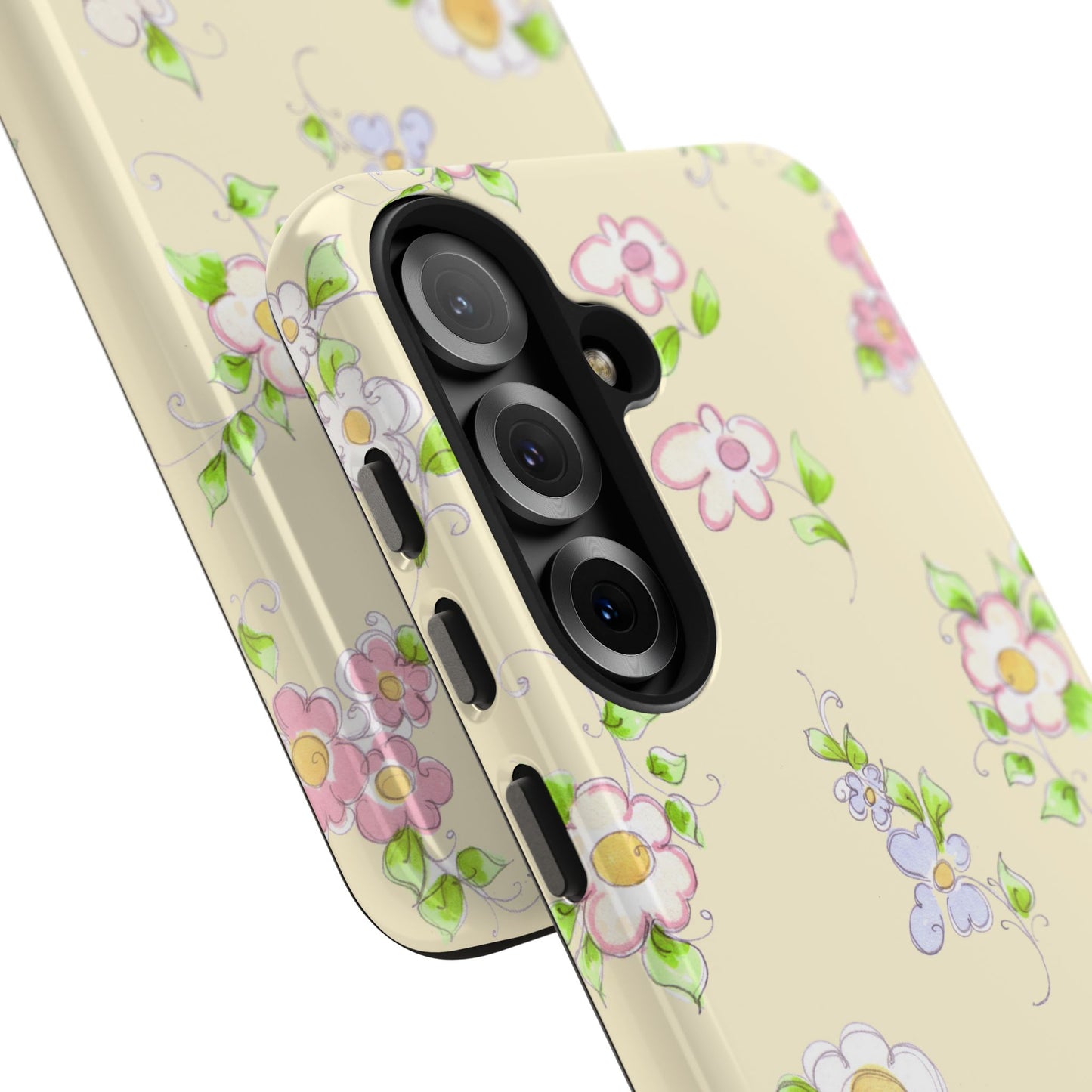 Precious Posies Yellow Phone Case