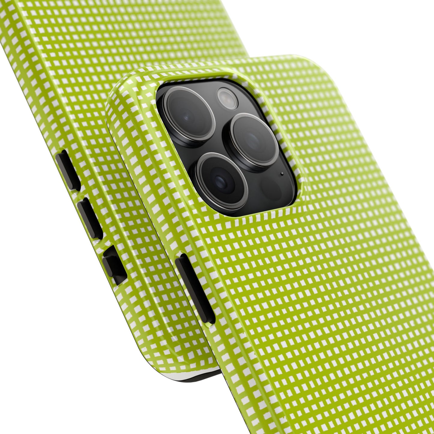 Chipper Check Lime Phone Case