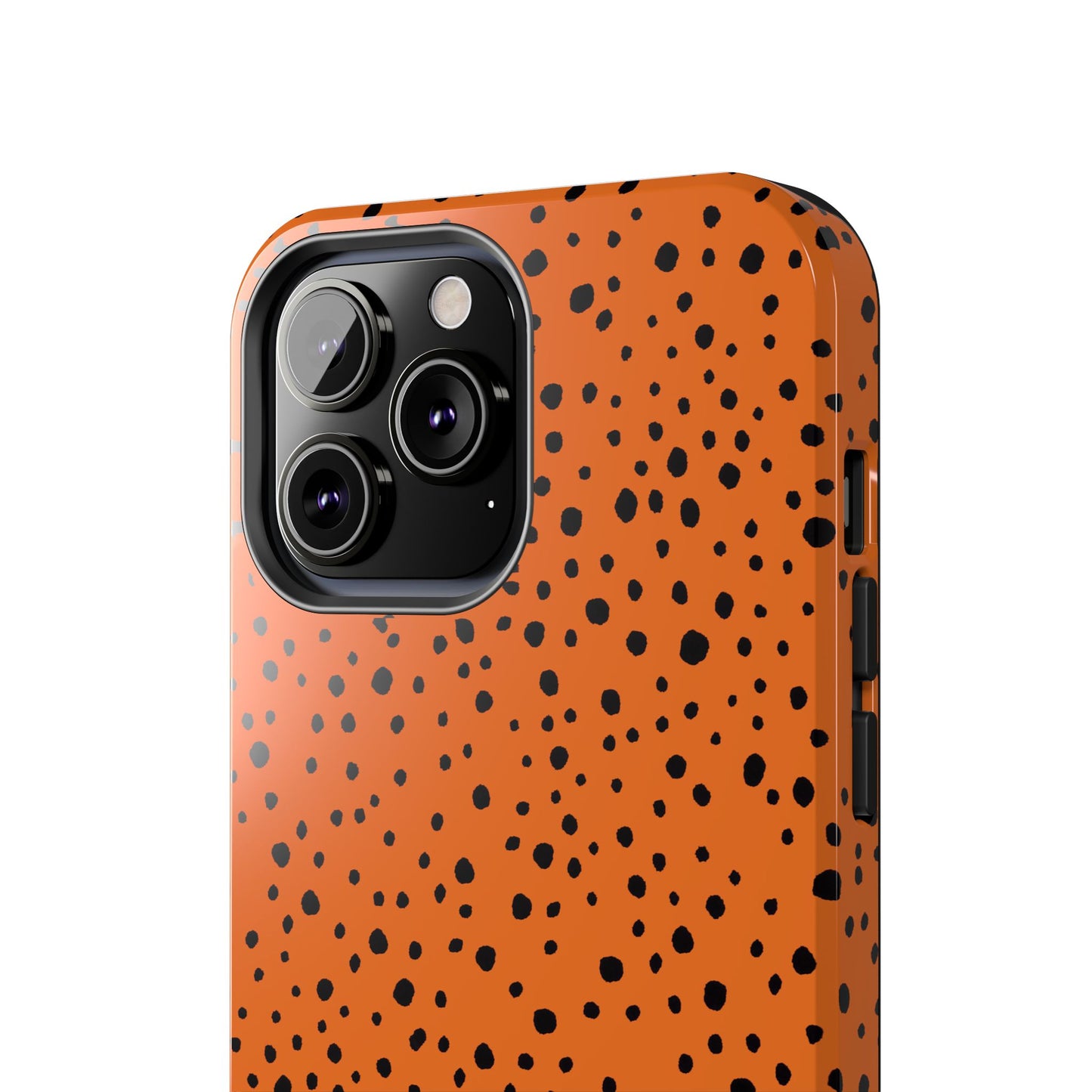 Pepper Dots Orange / Black Phone Case