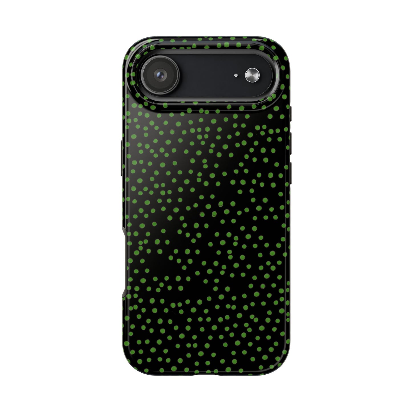 Dinky Dots Black / Green Phone Case