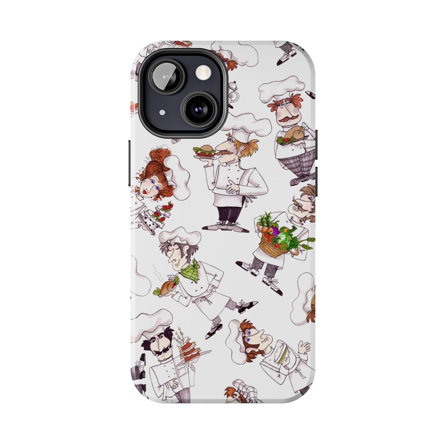 Tossed Chefs White Phone Case
