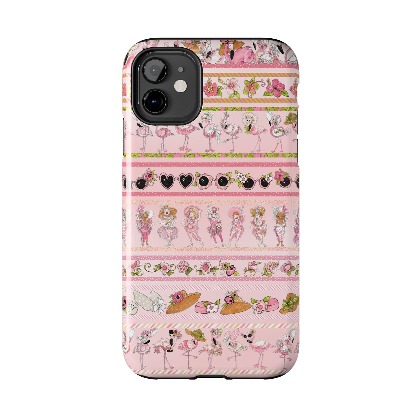 Flam Borders Pink Phone Case