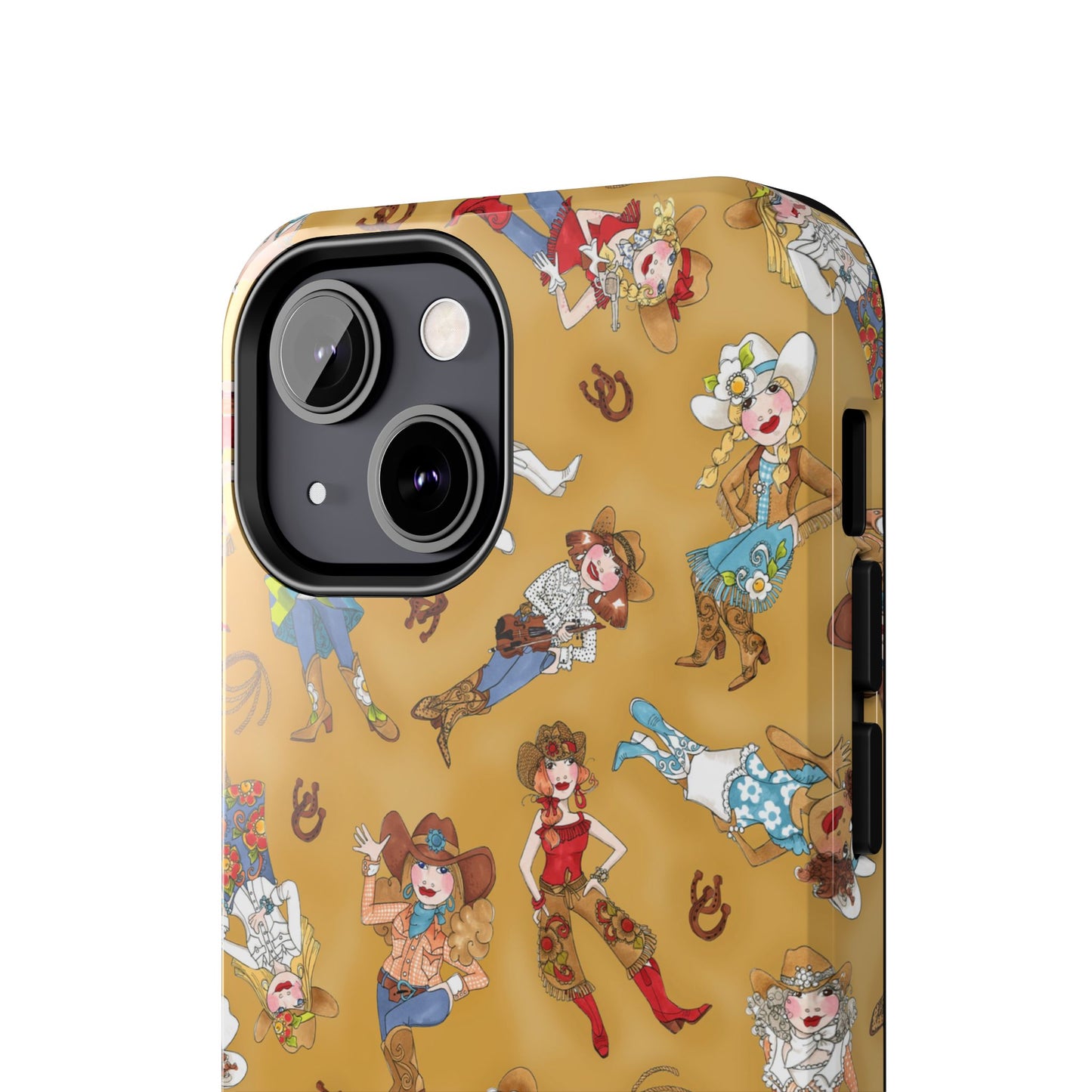 Tossed Cowgirls Tan Phone Case