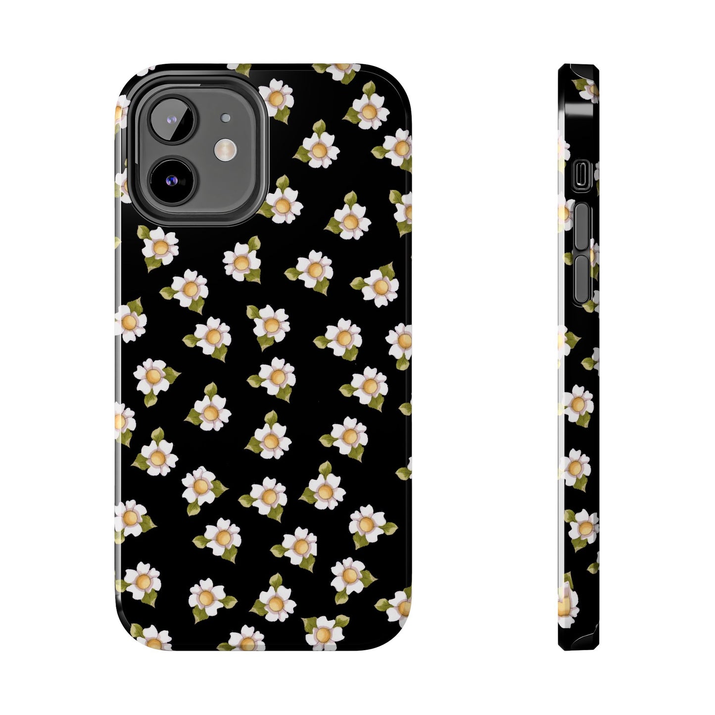 Daisies Black Phone Case