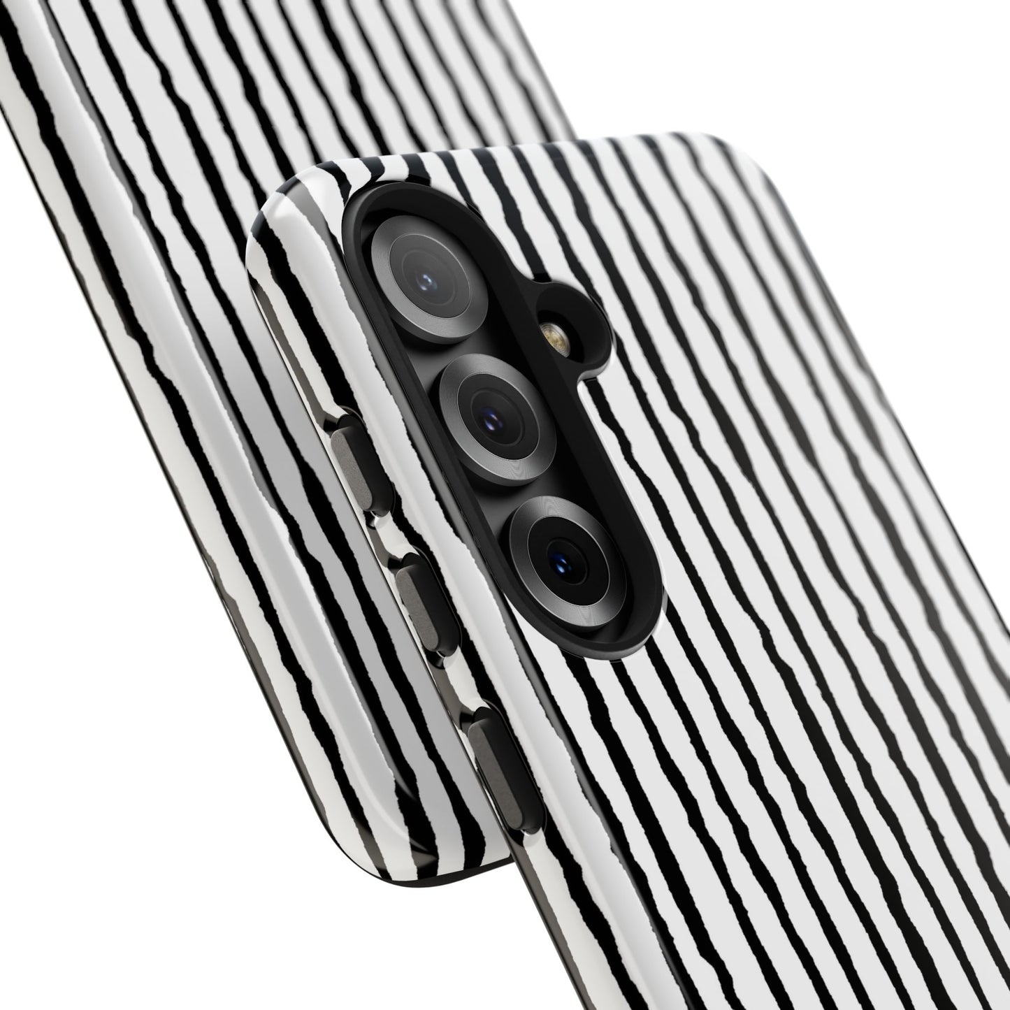 Sorta Stripe White / Black Phone Case