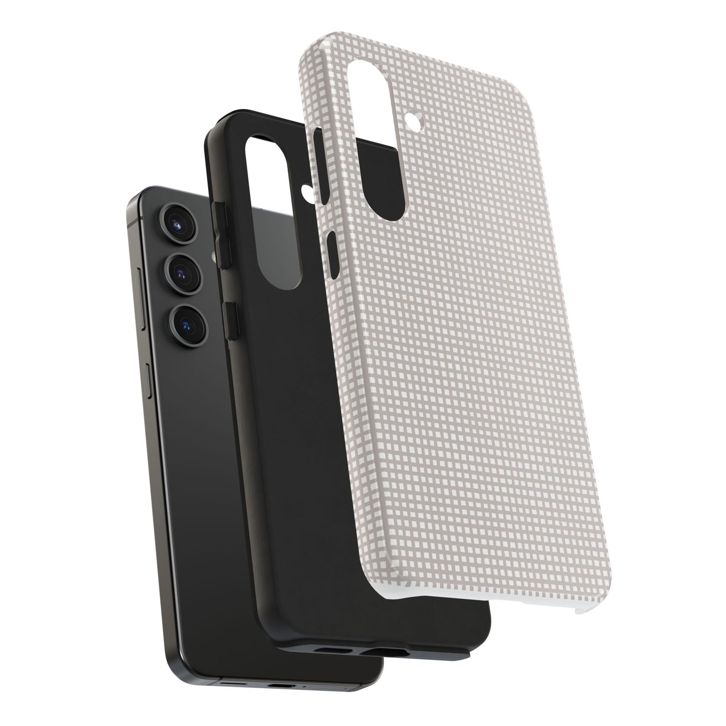 Chipper Check Gray Phone Case