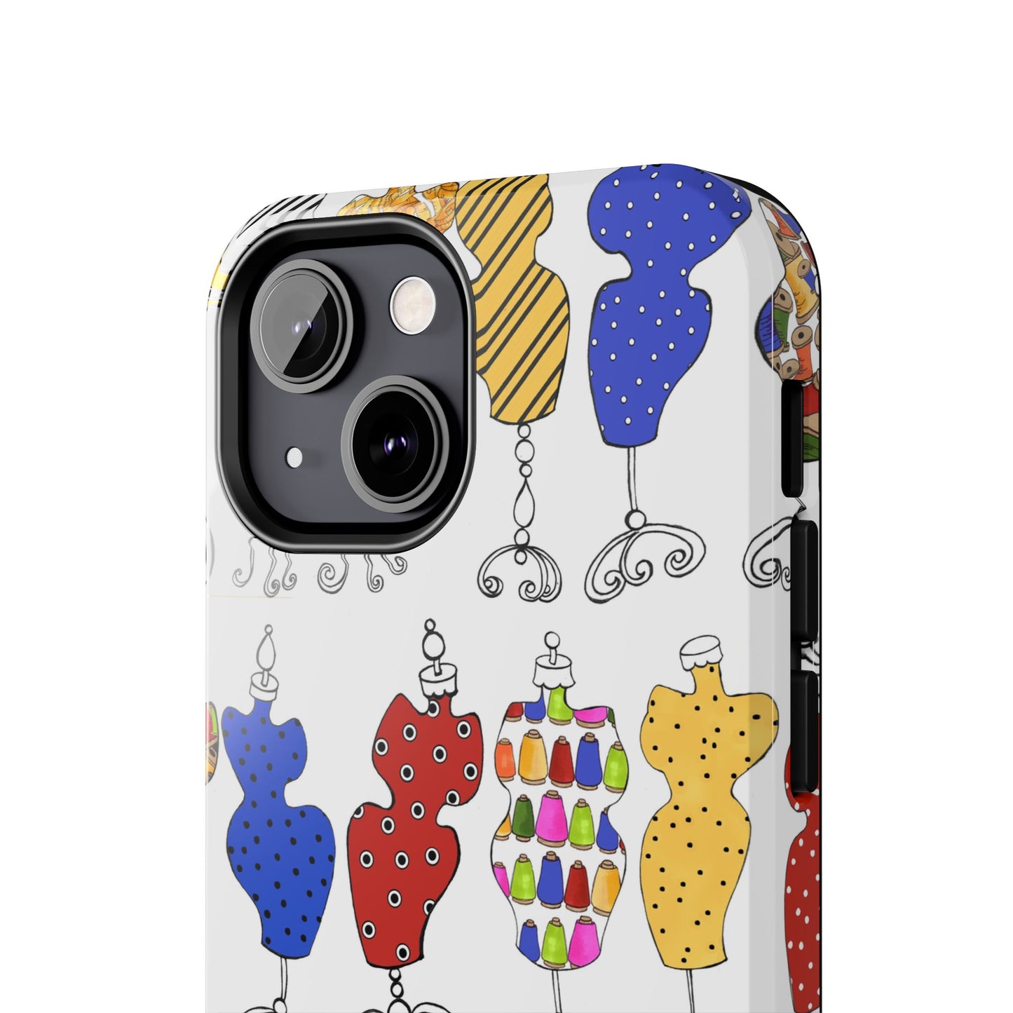 Go Figure White / Multi Phone Case