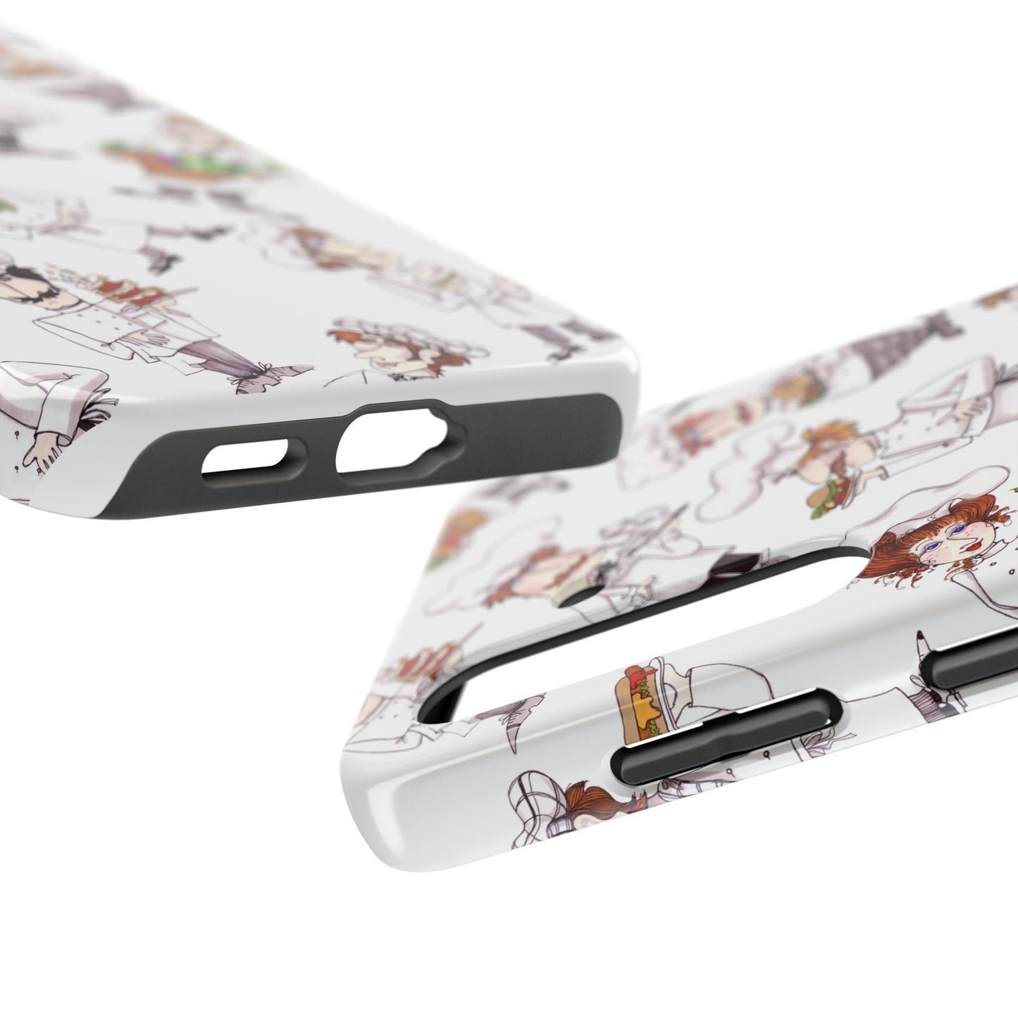 Tossed Chefs White Phone Case