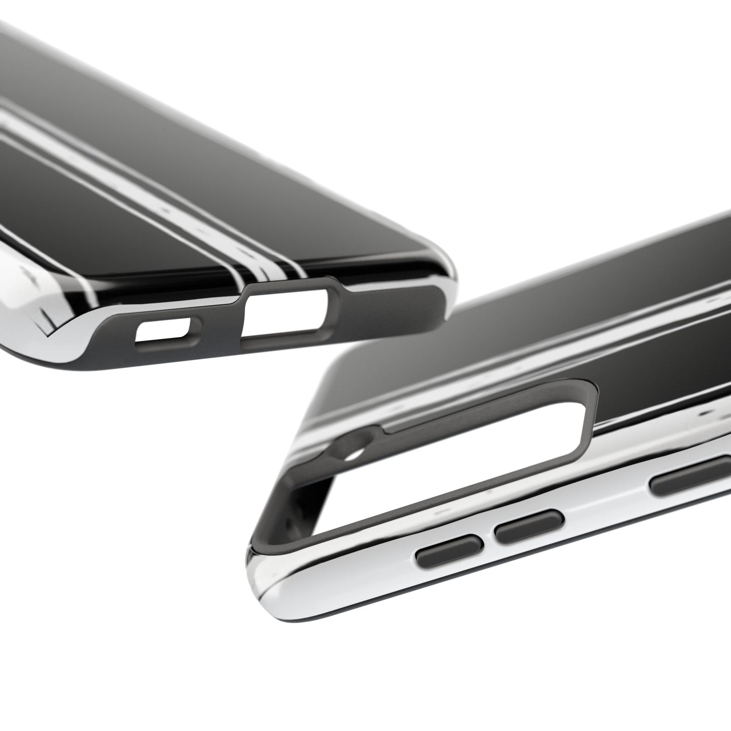 Black / White Stripe Phone Case