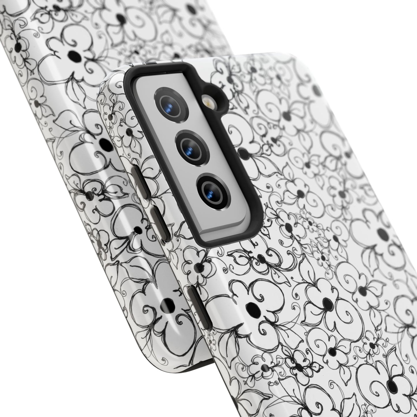 Dog Daisies White Phone Case