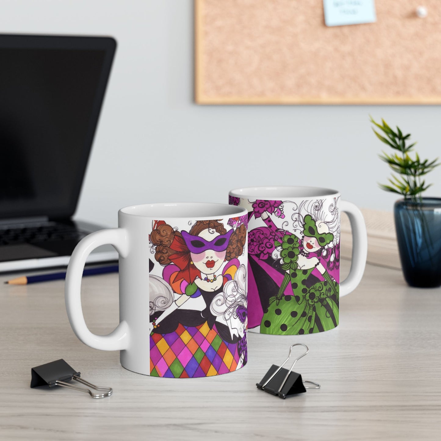 Crowded Dance Floor White Cup