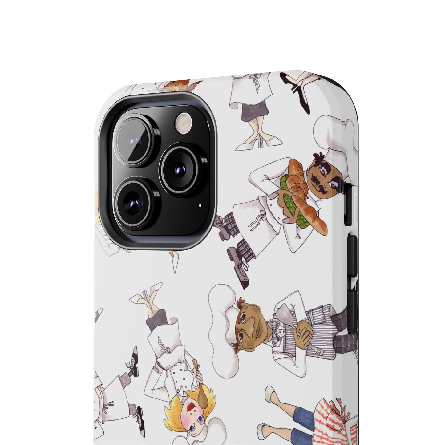 Tossed Chefs White Phone Case