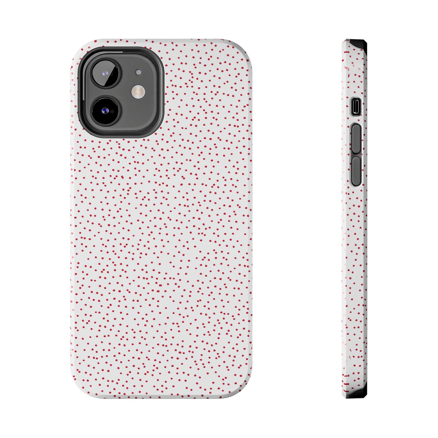 Dinky Dots White / Red Phone Case