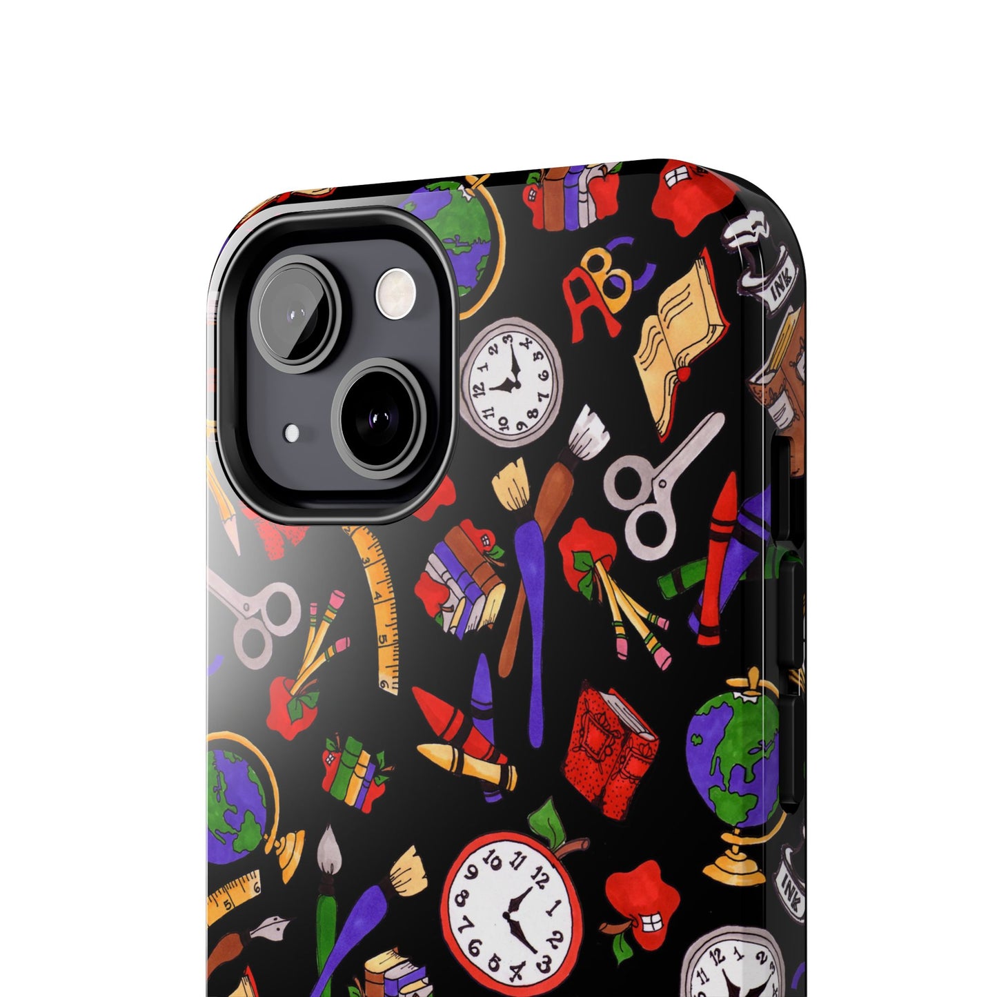 School Stuff Black Phone Case