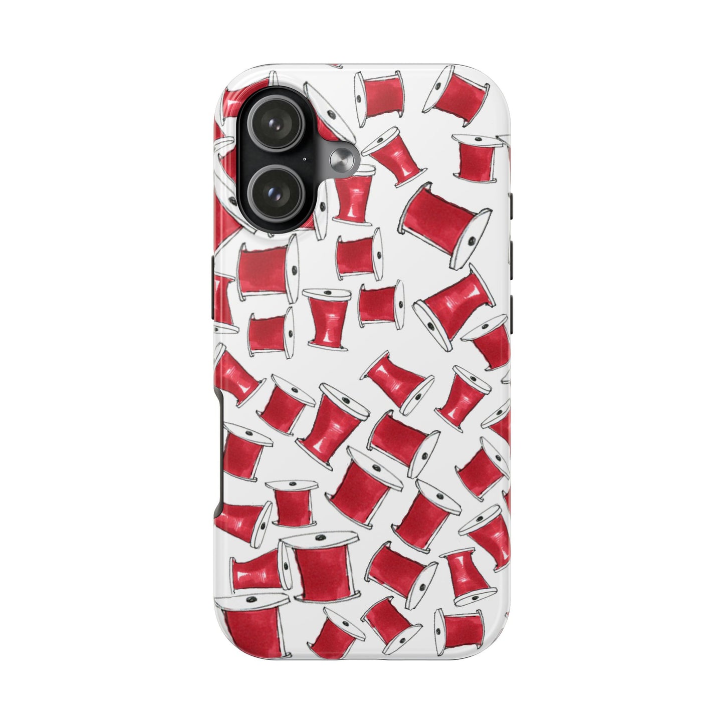 Red Thread White Phone Case